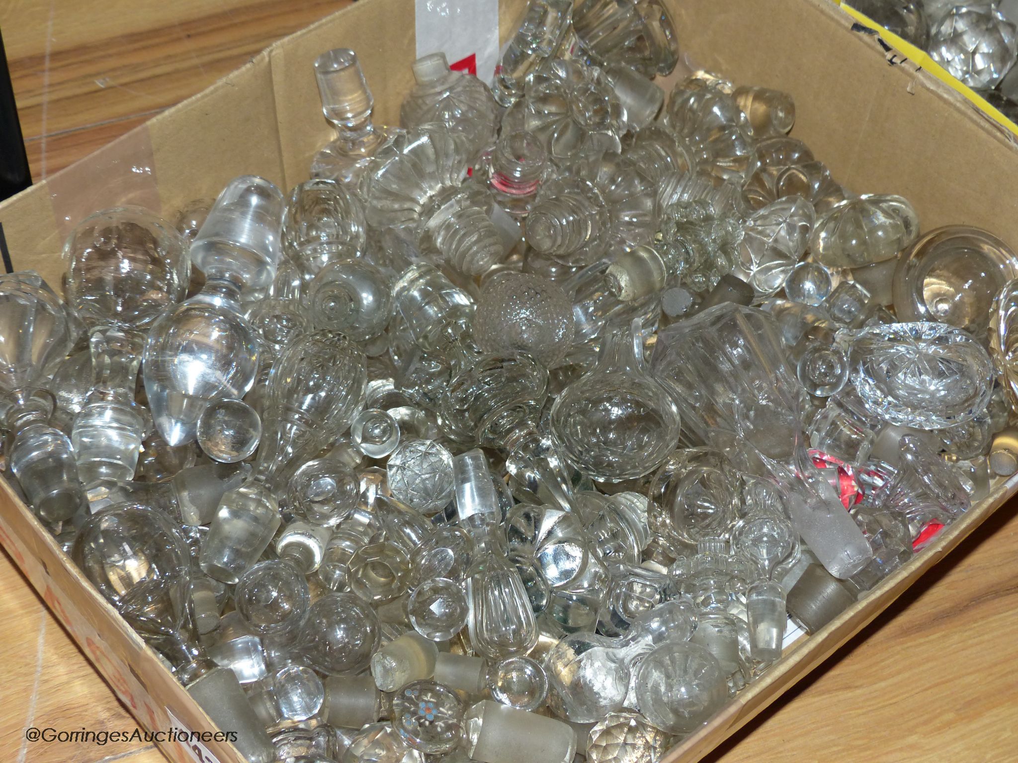 A quantity of decanter stoppers